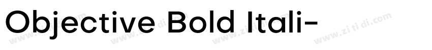 Objective Bold Itali字体转换